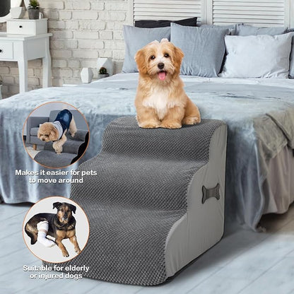 Dog Stairs Ramp for Beds 3-Tiers Dog