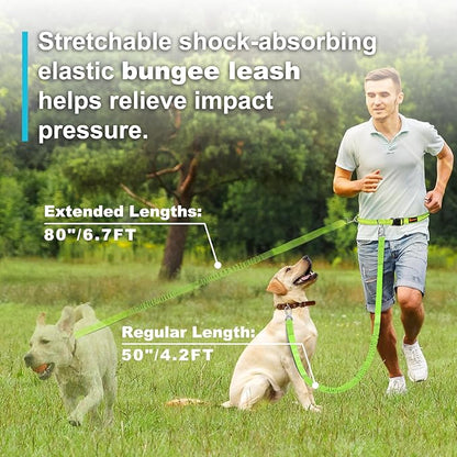 Hands Free Dog Leash 4.2-6.7 Feet 34-61 Inch