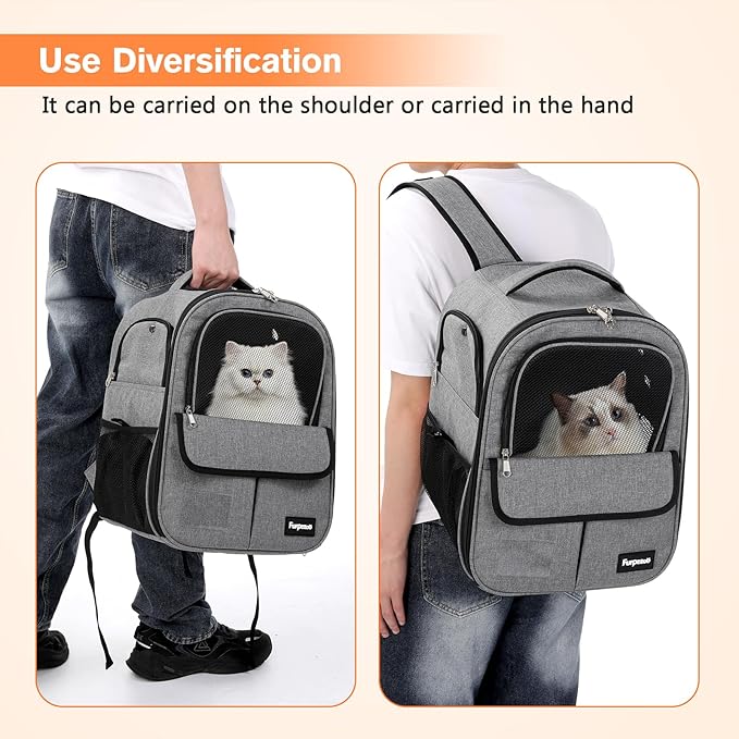 Cat Carrier Backpack 18 Lbs,Grey