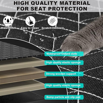 Back Seat Extender for Dogs Dog Seat Cover for Back Seat