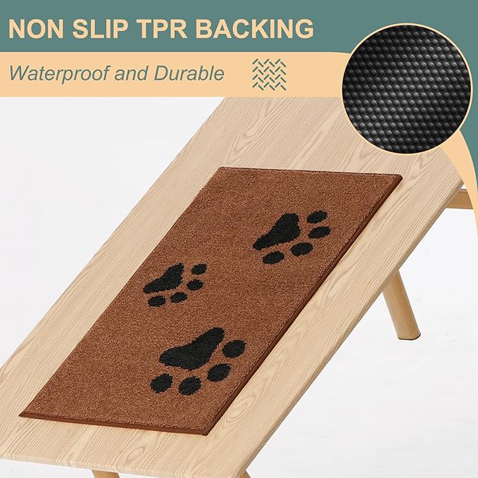 Mibao Door Mat Indoor 31.5" x 19.5", Brown