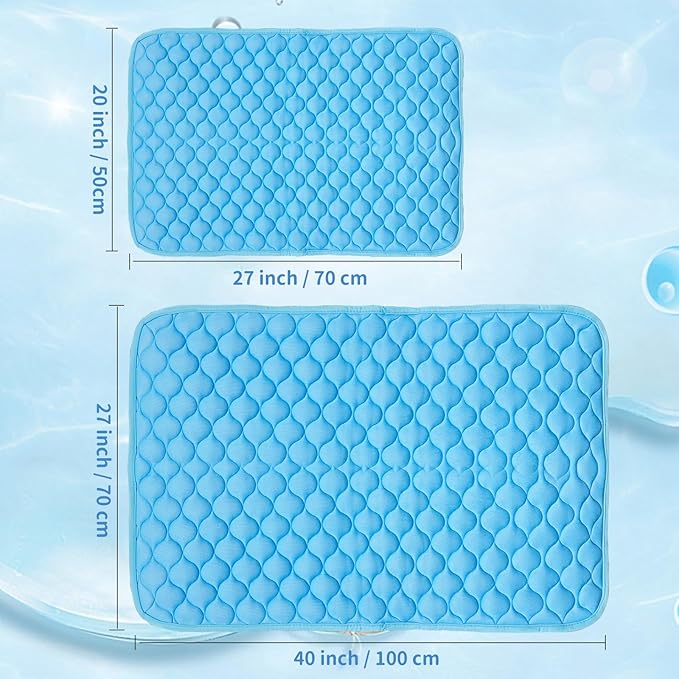 Dog Cooling Mat for Dogs Non-Toxic Self Cooling 27x20in