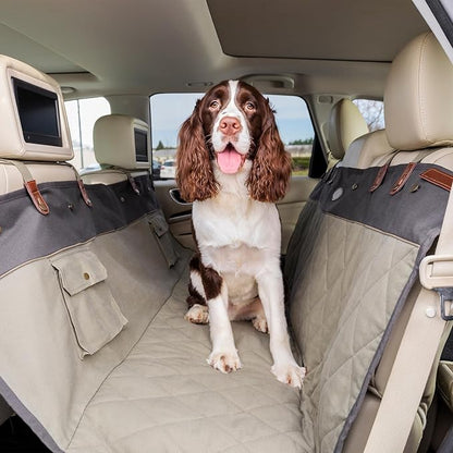 PetSafe Happy Ride Quilted Dog Car Seat Cover – Waterproof & Durable – Machine Washable – Fits Most Cars