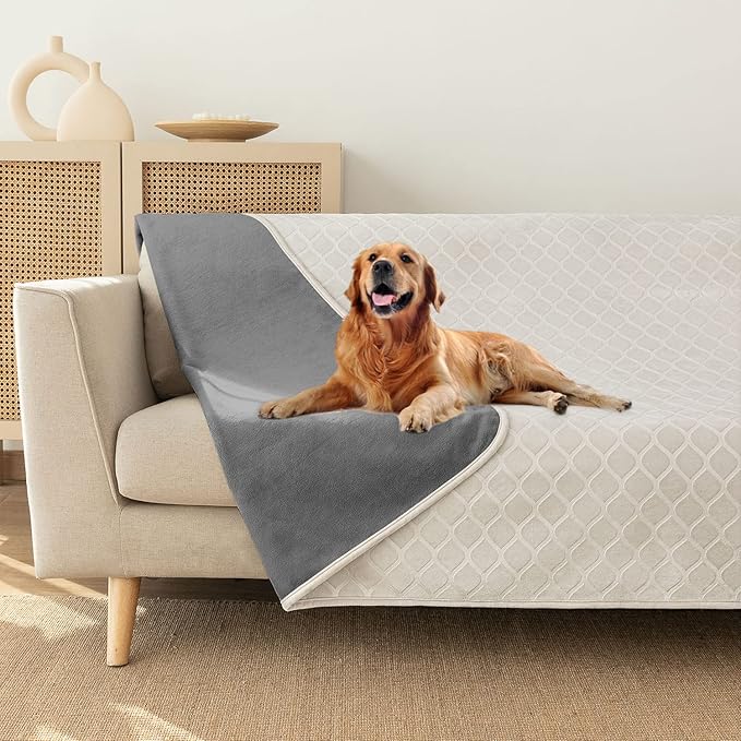 fuguitex Waterproof Dog Blanket Bed Cover Dog Crystal Velvet Moroccan Fuzzy Cozy Plush Pet Blanket Throw Blanket for Couch Sofa(52 * 82 inch