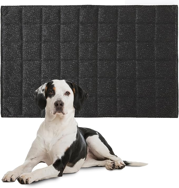 HOMBYS Chew Proof Dog Crate Bed Mat 17"x23" Indestructible