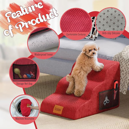 Dog Stairs/Ramp Old/Injured,15.7" H