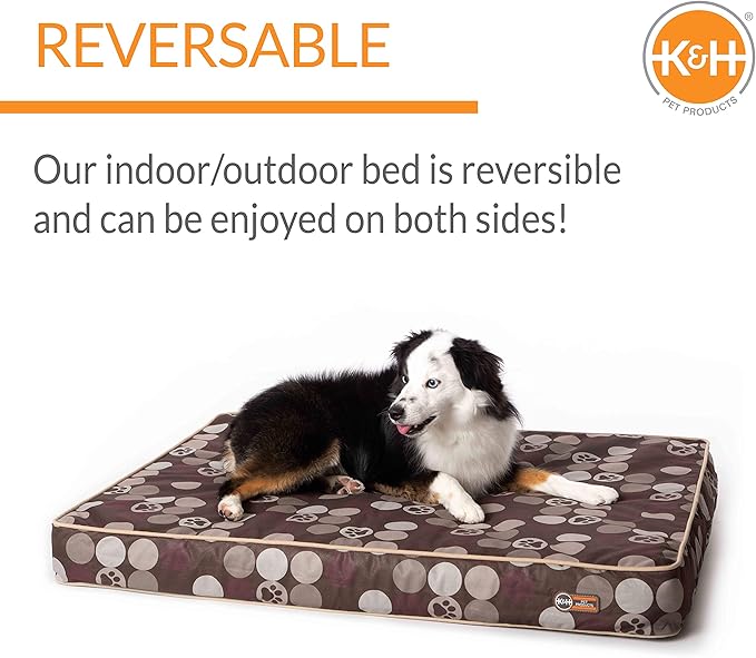 K&H Pet Products Indoor/Outdoor Superior Orthopedic Dog Bed 30 X 40 X 4 Inches