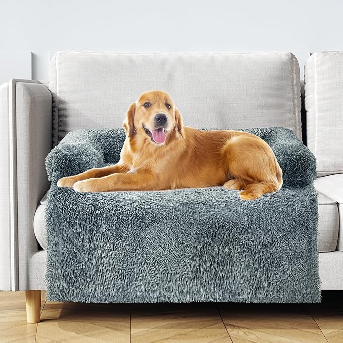 Calming Dog Couch Bed for Large Dogs 47.2 x 35.4 x 7.9 Inches