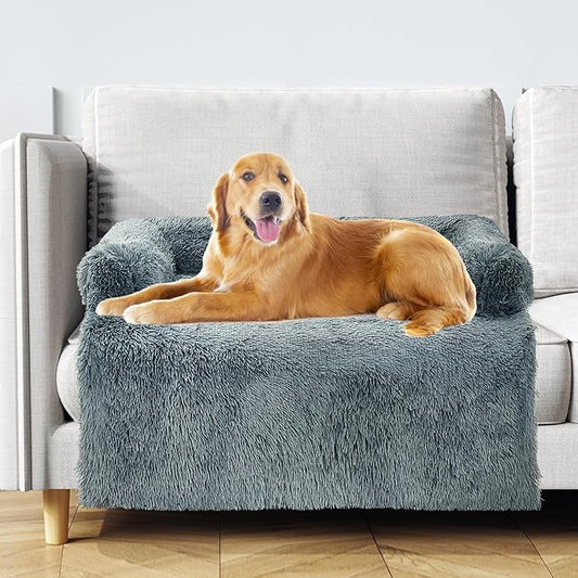 Calming Dog Couch Bed for Large Dogs 47.2 x 35.4 x 7.9 Inches