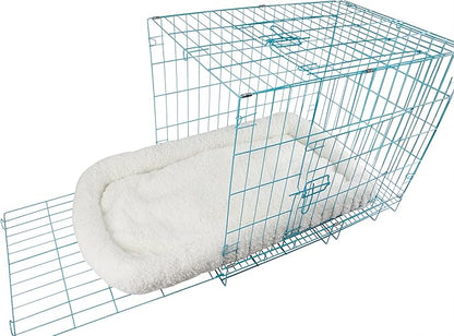 Long Rich HCT ERE-001 Super Soft Sherpa Crate Cushion Dog and Pet Bed Textiles,28.5 x 18 inches