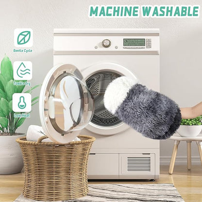 NOYAL Dog Bed Round Hooded Plush Cat Cave