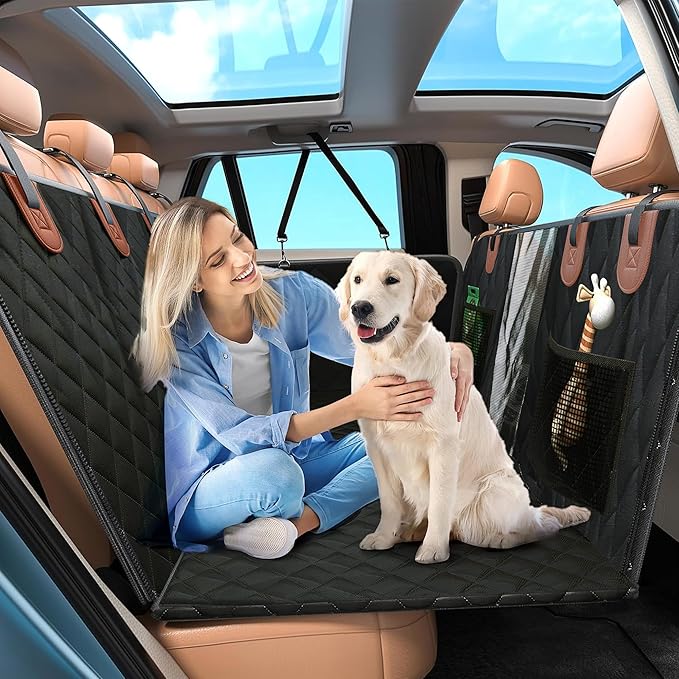 Dog Car Seat Cover 40%, Honeycomb 400lbs, 600D