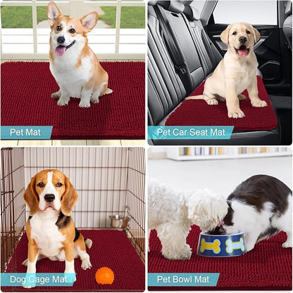 OLANLY Dog Door Mat for Muddy Paws 36x24