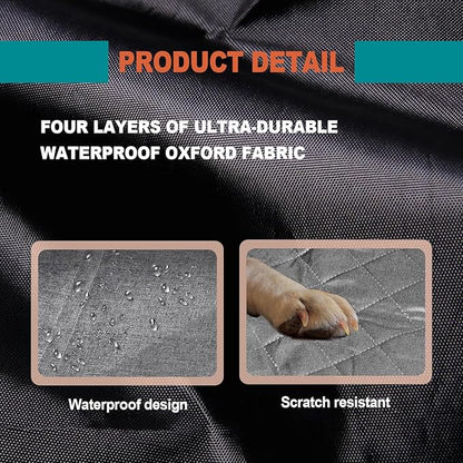 Waterproof Scratchproof Pet Bench Seat Covers for Cars