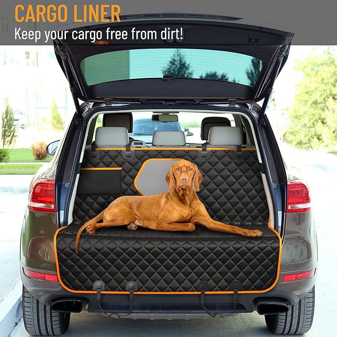 Active Pets Dog Car Seat Cover Car Seat Protector- Dog Seat Cover for Back Seat of SUVs