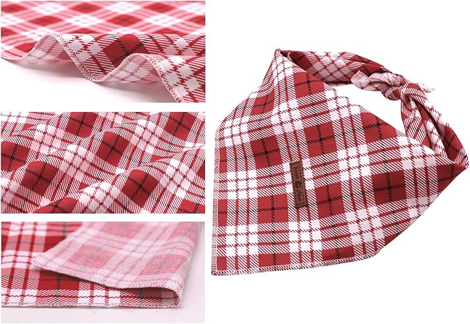 Lionet Paws Christmas Dog Bandana Washable Cotton Handkerchief