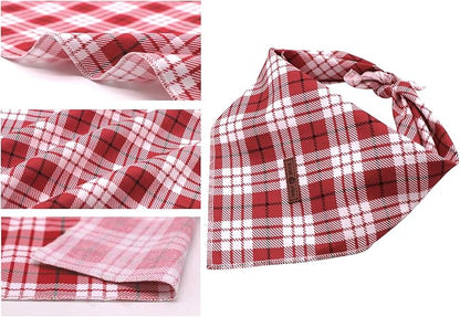 Lionet Paws Christmas Dog Bandana Washable Cotton Handkerchief