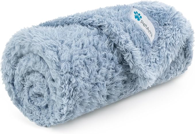 PetAmi Dog Blanket for Small Dogs Blue 24x32