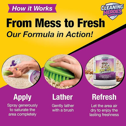 Pet Carpet Cleaner & Urine Odor Eliminator for Strong Odor 128oz Enzyme