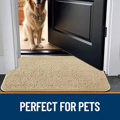OLANLY Dog Door Mat for Muddy Paws 36x24