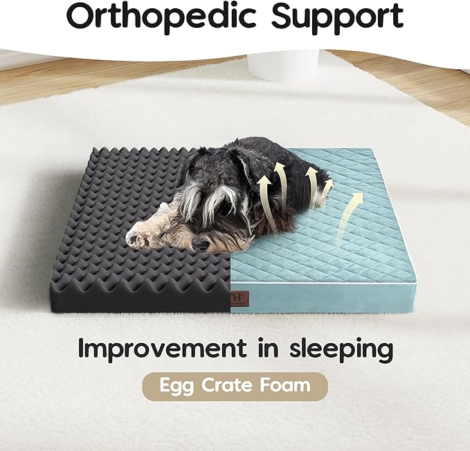 Orthopedic Dog Beds for Large Dogs with Removable Washable Cover 36 inch,