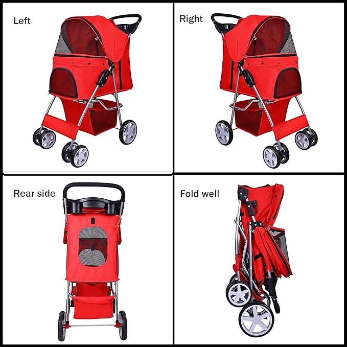 Elevon Pet Stroller 4 Wheels