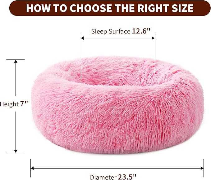 Calming Dog Bed for Large Cats and Dogs 23.5'')