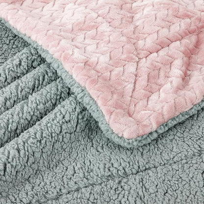 Fuzzy Blanket or Fluffy Blanket for Baby Girl or boy (32" x 40", MD-Sakura