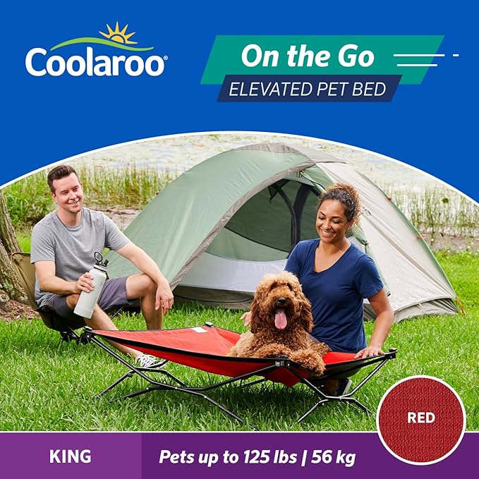 Coolaroo On The Go Cooling Elevated Dog Bed