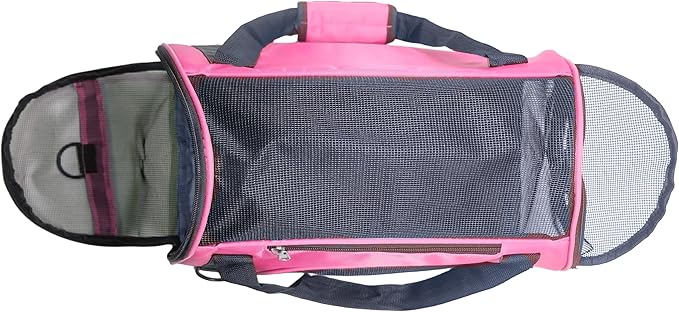 Pet Carrier Airline Approved Cat Carrier Dog Carrier for Medium Small Cats Small Puppy Kitten,Dog Cat Pet Travel Carrier (Medium, Pink)