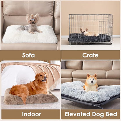 EHEYCIGA Fluffy Dog Crate Pad