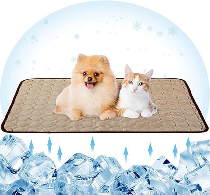 Pet Cooling Bed Mats Dog Cooling Mat Washable Comfort Breathable for Dogs and Cats Indoor Outdoor 27.55 * 39.37Inch)