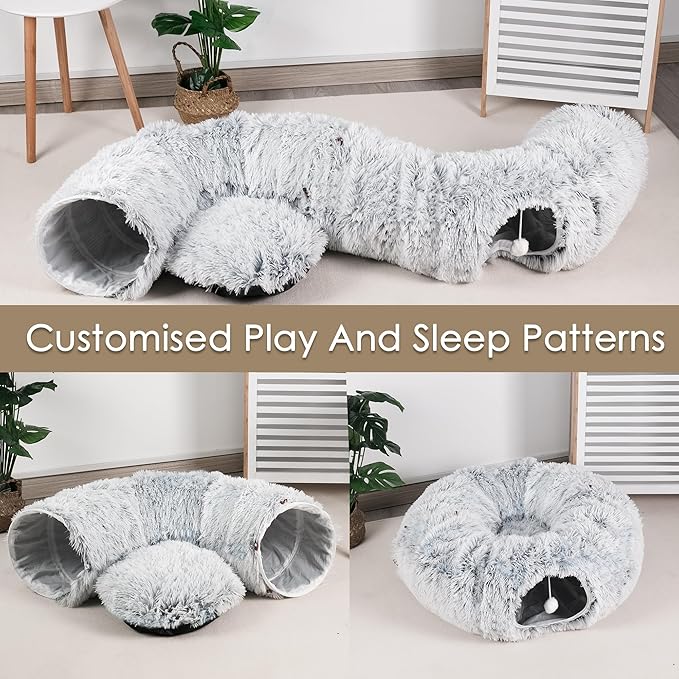 Cat Tunnel Bed for Indoor Cats