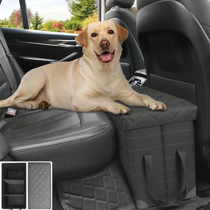 LIONROGE Car Back Seat Extender for Large Dogs up to 200lbs