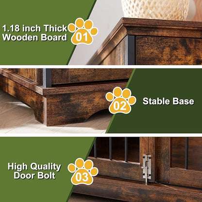 NicBex Dog Crate Furniture 35.4" L