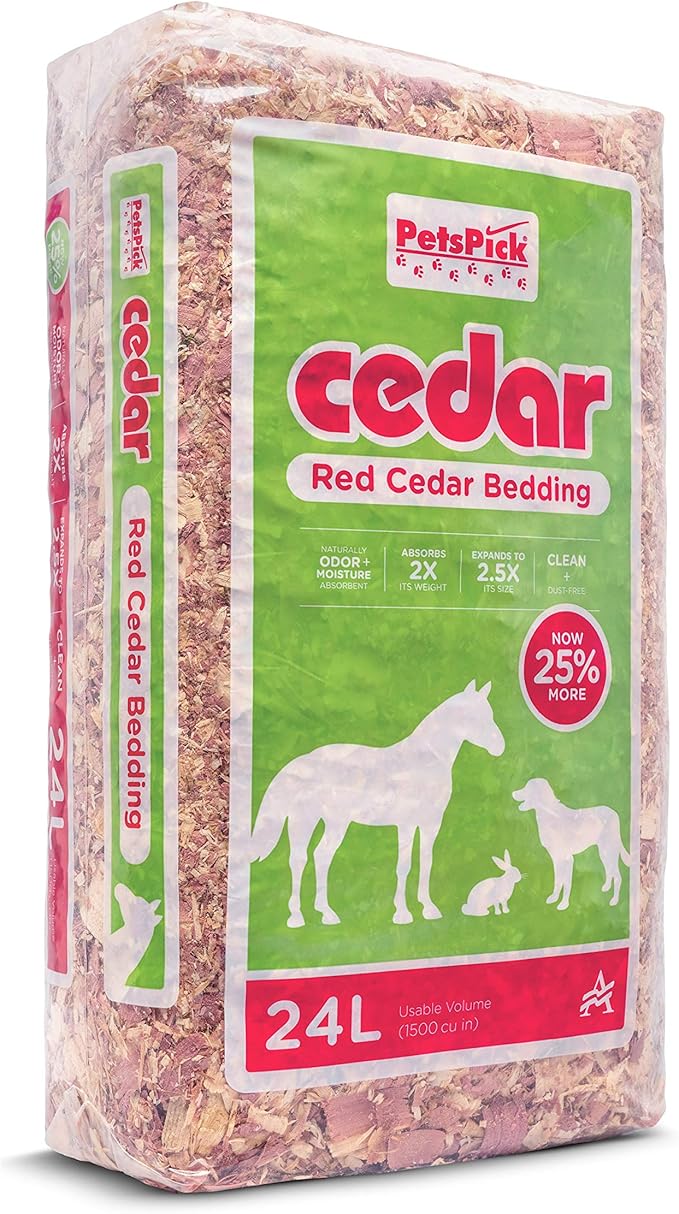 Red Cedar Pet Bedding for Dogs and Horses, 24L