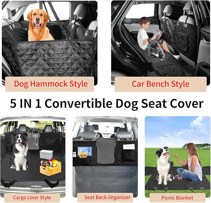 Deluxe Dog Seat Cover for Back Seat