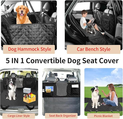 Deluxe Dog Seat Cover for Back Seat