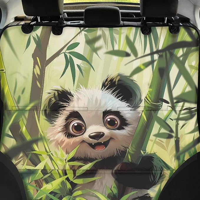 AFPANQZ Panda Back Seat Cover Protector Waterproof Scratchproof