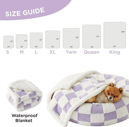 Lesure Waterproof Dog Blanket for Large Dogs 3D Textured