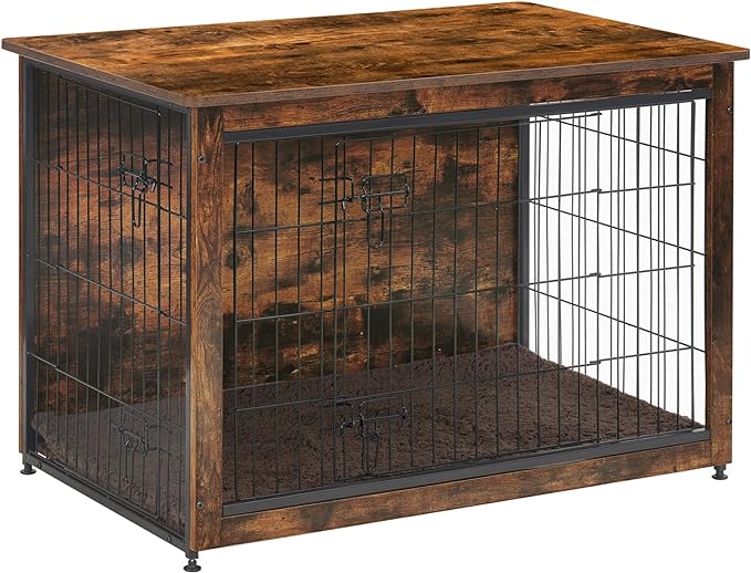 DWANTON Dog Crate Furniture with Cushion 32.5" L,