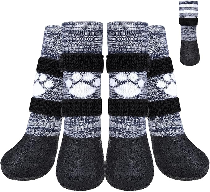 KOOLTAIL Anti Slip Dog Socks to Prevent Licking Paws for Hot/Clod Pavement