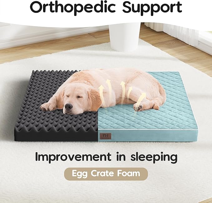 Orthopedic Dog Beds for Medium Large Dogs with Removable Washable Cover 30 inch,