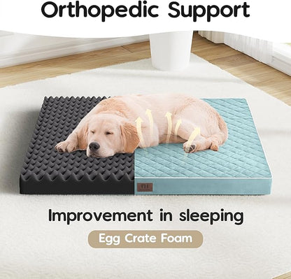 Orthopedic Dog Beds for Medium Large Dogs with Removable Washable Cover 30 inch,