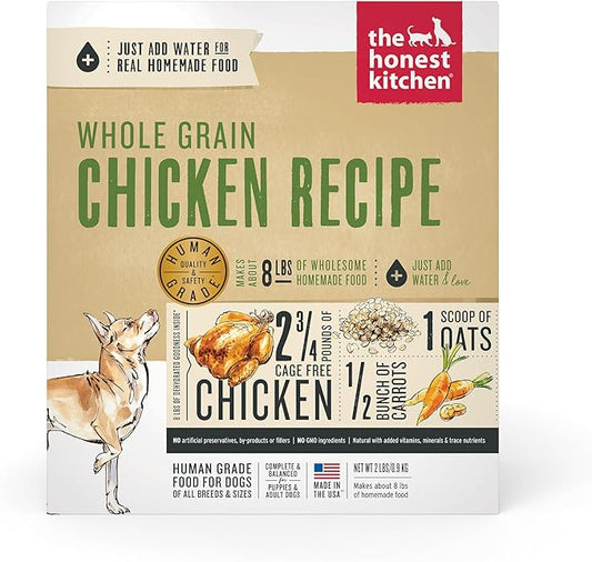 The Honest Kitchen Dehydrated Whole Grain Chicken Dog Food, 2 lb Box