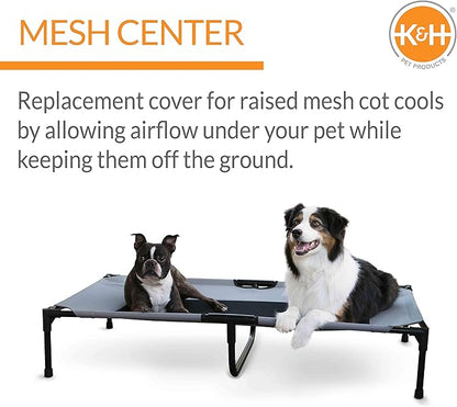 K&H Pet Products Elevated Cooling Outdoor Dog Bed 50 X 32 Inches