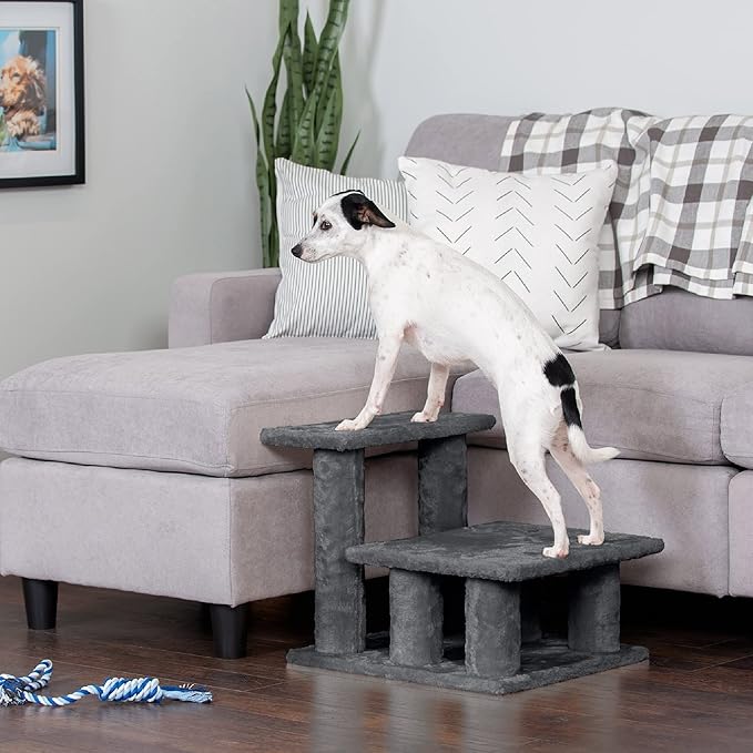 Furhaven Steady Paws Multi-Step Pet Stairs for High Beds & Sofas 3-Step
