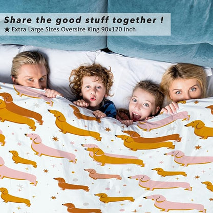 Dachshund Dog Blankets Puppy Blanket 80x60 in