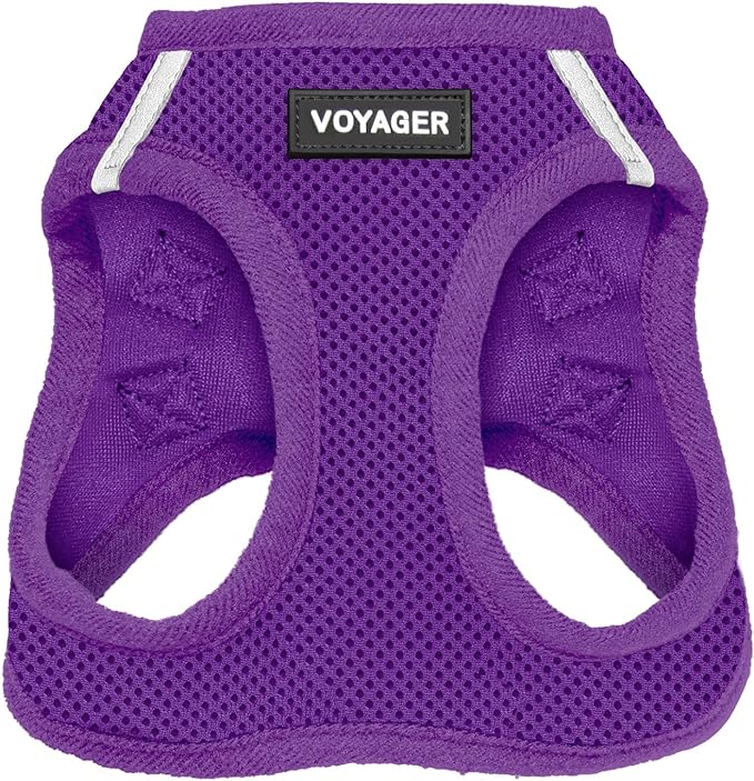 Voyager Step-in Air Dog Harness - All Weather Mesh Step in Vest Harness for Small and Medium Dogs and Cats by Best Pet Supplies - Harness (Purple), XS (Chest: 13-14.5")