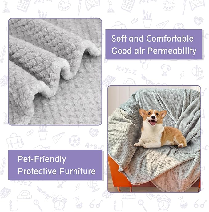 PINVNBY Dog Blankets for Medium Large Dogs 60"x78.74" Pet